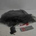 Halloween Clown Costume for Women Tutu Skirt Ruffle Collar Stripes Thin Tube Socks Faux Rabbit Fur Balls Red Latex Balloons (XX-Large, Grey)