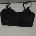 Calvin Klein Invisibles Comfort Lightly Lined Seamless Wireless Triangle Bralette Bra, Black, Small