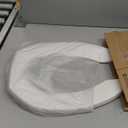 BEMIS 1955CT Commercial Open Front Plastic Toilet Seat, Heavy Duty Industrial Seat without Lid, Secure Installation for Long Lasting Use, Made in USA, Elongated, Black