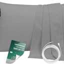 Grounding Pillowcase King with 10% Silver Fiber Conductive Grounding Pillow Case 20x36in Silver Fiber Improve Sleep Anxiety Relief Gray 1pc