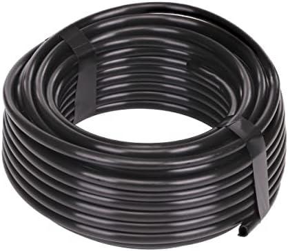 Raindrip 016005P 1/4-Inch Drip Irrigation Supply Tubing, 50-Foot, for Irrigation Drippers, Drip Emitters, and Drip Systems, Black Polyethylene Pack of 3