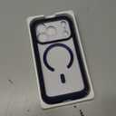 Miracase Magnetic for iPhone 17 Pro Case 6.3" [Compatible with MagSafe] Full-Body Phone Case with Built-in Glass Screen Protector & Camera Control,Drop Proof iPhone 17 Pro Cover, Dark Blue