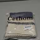 Boho Throw Pillow Covers 18x18 Inch Set of 2, Navy Blue Textured Decorative Couch Pillow Cases for Farmhouse Home Decor, Accent Cushion Cover for Sofa, Bed, Living Room, Bedroom