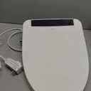 Electric Smart Bidet Toilet Seat, Upgraded Heated Bidet with Adjustable Instant Warm Water and Warm Dryer, Remote Control, Night Light, Slow Close Lid (Elongated 2 (Remote Control), White 