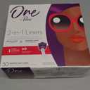 One by Poise Panty Liners (2-in-1 Period & Bladder Leakage Daily Liner), Long, Extra Coverage for Period Flow, Very Light Absorbency for Bladder Leaks, 50 Count