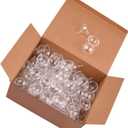 Dessert Cups Chocolate Holder Case 50pcs Chocolate Truffle Wrapping Cup Plastic Transparent Round Chocolate Candy Box Small Muffin Holder Gift Wrapping Paper