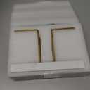 2 Pack Cocktail Napkin Holder for Table,Natural Marble Napkins Holder with Metal Wire,Modern Tissue Paper Dispenser for Dining Table Bar Kitchen (6.8 x 6.8 inch Cocktail Napkin Holder)