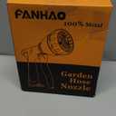 FANHAO Garden Hose Nozzle Sprayer, 100% Heavy Duty Metal Water Hose Sprayer with 7 Spray Patterns, High Pressure Spray Nozzle for Watering Plants & Lawns, Washing Cars & Pets