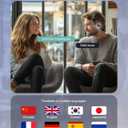 AI Translation Earbuds Real Time 163 Languages Audifonos Traductores Ingls Espaol, Translator Earbuds Bluetooth 5.4 with APP, 2-Way Voice Translator Earphones for Travel Business Learning