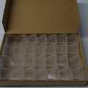 28 Pcs Chair Leg Sliders for Carpet Rug, Square Chair Glides, Silicone Furniture Leg Protectors Caps Kitchen Table Feet Covers with Plastic Pads, No Scratches (Fit:1-1/2"~1-3/4", Clear) (Square XL (1.50"-1.77"))