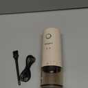 Mongdio Portable Electric Coffee Bean Grinder with 38 Adjustable Settings, Rechargeable Coffee Grinders for Home Use, Coffee Grinder for Travel  White