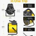 Space Heater 1500W, Greenhouse Garage Portable Electric Fan Heater