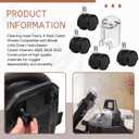 Self-Cleaning Hose Tool & 4 Pack Castor Wheels Compatible with Bissell Little Green HydroSteam Carpet Cleaners 3605 3618 3532