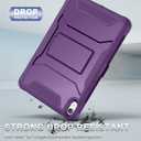 Soke Case for iPad (A16) 11th Generation 11-inch 2025, iPad 10th Generation 10.9-inch 2022, with Built-in Screen Protector and Kickstand, Rugged Full Body Protective Cover - Purple