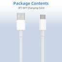 Car Carplay for iPhone 17 16 15 Charger Cord, 2Pack [3FT+6FT] USB A to USB C Charging Cable for Apple 17 16 15 Pro/Pro Max/Plus Type C Cord, for iPad Pro 12.9/11, Air 5th/4th Gen (White)