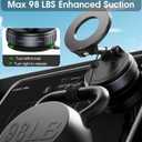 REOKILY 2026 Upgraded Vacuum Magnetic Car Phone Holder 360 Reinforced 96LBS Ultra Suction Cup Phone Mount for MagSafe Cell Phone Holders for Your Car/Gym/Mirror Mount for iPhone & Android