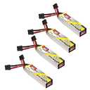 GAONENG 4PCS GNB 850mAh 2S 7.6V 60C HV LiPo Battery with XT30 HV for 60-130mm Brushless FPV Drone Emax Tinyhawk II Mico FPV Racing Drone Quadcopter