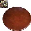 31.5 in Large Wooden Lazy Susan Turntable Silent Rotating Tabletop Tray