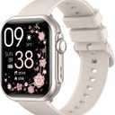 Smart Watch for Women for iPhone&Android: 30 Day+Battery Life, Smart Watch Bluetooth Call with SpO2 Sleep Heart Rate Monitor, IP68 Waterproof,Fitness Tracker with 120+Sport,Reloj Inteligente Gray