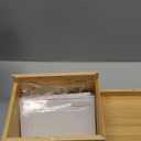 Oceanstar Bamboo Recipe Box with Divider, Natural, 6.80" W x 4.90" D x 5.10" H