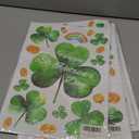 Pack Of 4 8 Sheet St Patricks Day Window Clings Shamrock Window Decorations for Glass Windows, Irish Saint Patricks Day Window Stickers for Kids Home School Office Spring Party Supplies