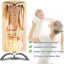 Portable Clothes Dryer - Upgraded 900W Fast-Drying for Large Loads of Clothes & Shoes | Compact Mini Dryer Machine for Family, Apartment, RV & Travel Blue Bear