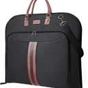 BALEINE Travel Garment Bag, Travel Suit Bag for Men, 42'' Waterproof Carry on Garment Bag for Hanging Clothes, Garment Duffel Bag for Travel Business (Black)