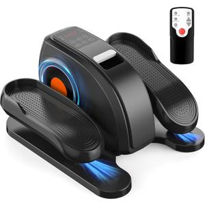 OLIXIS Under Desk Elliptical Machine, Compact, Quiet & Portable Pedal Exerciser with Adjustable Speed, LED Display, Ideal Mini Elliptical for Home or Office Workout