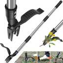 GOXAWEE 46 Weed Puller Tool, 4-Claw Stand Up Weeder Tool with Adjustable Handle for Removal Weeds