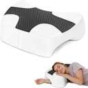 Side Sleeper Pillow with Arm Hole, Shoulder Relief System, Newly Upgrade Arm Pillow for Neck and Shoulder Pain, Premium Memory Foam, Suitable for Side, Back and Stomach Sleepers - Grey