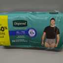 Depend Fresh Protection Adult Diapers, Incontinence Underwear for Men, Disposable, Maximum, Extra-Large, Grey, 26 Count