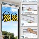 No-Drill Motorized Blackout Blinds with Remote, Linen, 30.5" x 64" | Tool-Free Installation, Works with Tuya & Alexa via Hub, Cordless, Child Pet & Renter Friendly, Privacy, Thermal Cooling