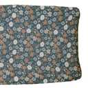 Mebie Baby Changing Pad, Midnight Floral, 100% Muslin Cotton Changing Table Pad Cover for Baby Boy and Girl, Designer Nursery Decor Covers, Diaper Changing Pad Cover for Changing Station