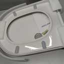 D/U Shape Toilet Seat,Soft Close and Quick-Release for Easy Cleaning Toilet Seats Cover,Stable Hinge Design to prevent shifting -White Elongated Toilet Lid