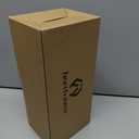 Womens Fuzzy Scuff Slippers, Comfy Supportive Foam Slip-On House Shoes for Indoor Bedroom (9-10, Grey)