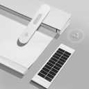 Motorized Blinds with Remote, Smart Blinds with Solar Panel, Cordless Blackout Automatic Shades with Matter Motor, White, 3572