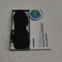 Heated Eye Mask for Dry Eyes, Cordless Warm Eye Compress, 4 Heat Levels, 4-Level Timing, 1000mAh Rechargeable, Blepharitis, Styes, Washable Cover, Travel, Gifts for Family(Black)