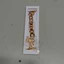 DaQin Gold Band Compatible with Apple Watch Bands for Women 44mm 45mm 46mm 42mm, Metal Chain Link Steel Replacement Accessories Bracelet for iWatch Bands Series 10 9 8 7 6 5 4 3 2 1 SE, RoseGold