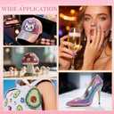 2 x 28000 Pcs/Box Nail Art Rhinestones,28 Colors 3mm Flat-Bottomed Round Nail Rhinestones Glitter Crystal Gem Rhinestone,DIY Decoration Accessories