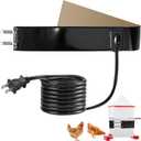 Thermo Bucket Belt Heated Strap Compatible with RentACoop 2-5Gallon Chicken Waterer,Auto-Thermostatic Chicken Water Heating Wrap with 6.6ft Power Cord,Keep Poultry Water from Freezing in Winter