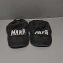 Funny Embroidered Papa Mama Mini Parent-Child Hat, Adjustable Matching Family Baseball Cap Set of 2