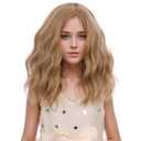 Kids Golden Brown Wig Dirty Blonde Wig for Girls Children Brown Blonde Wigs Short Curly Wavy Wigs