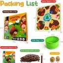 Hedgehog Game Montessori Toys for 3+ Year Old Toddlers,Baby Fine Motor Skill Wooden Toys,Early Education Counting Matching Game Toys,Hedgehog Board Game for Kids Birthday