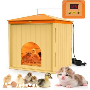 Smart Chicks Coop Heater,2026 Upgraded Chick Heater with Auto Temperature Controllers & Heat Circulating Fan, Winter Brooder House for Chicks,UL-Compliant,Safe for Bird,Little Animal