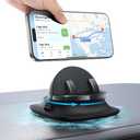 OMOTON 360Rotating Car Phone Holder Mount, Adjustable Spring Dashboard Cell Phone Holder, Front Rear Adjustable Phone Holders for Your Car for iPhone 17 Pro Max Air, All Smartphones- Black