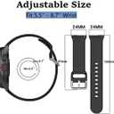 E ECSEM Bands Compatible for iTech Fusion 3 Watch Strap Classic Flexible Colorful Quick Release Replacement Wristband for iTech Fusion 3 Smartwatch for Women Men