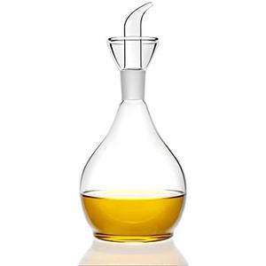 HAIZEEN 18ounce/ 550 ml Olive Oil Dispenser Oil Bottle Glass with No Drip Bottle Spout