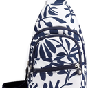 Hiflyer Sling Bags Crossbody Bags for Women Trendy, Fanny Packs for Women Cross Body, Sling Bag Crossbody Purse (Blue flower)