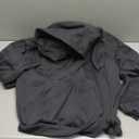 Fleece Hoodies for Men Cowl Neck Sweatshirts Hood with neck Gaiter Casual Pullover Fall Winter with Embroidery (3X-Large, Grey)