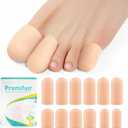 Promifun Silicone Toe Protectors,6 Pairs Soft Gel Toe Protectors for Men & Women-Toe Caps for Foot Pain Relief-Toe Sleeves for Ingrown Toenails, Corns, Calluses, Blisters(Skin Color+2L+3M+1S)